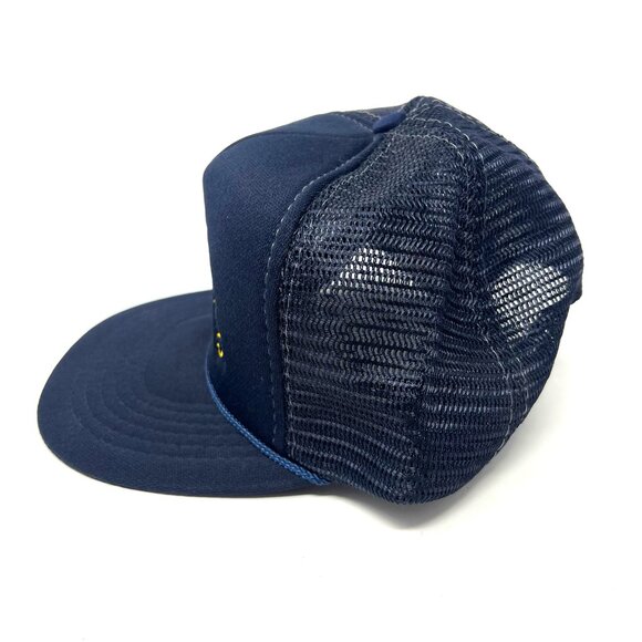 Vintage Mcdonnell Douglas Rope Trucker Hat Snapback Cap Blue Deadstock 80s 90s - Picture 3 of 7